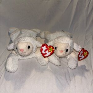 Vintage Ty Beanie Baby Lamb. Fleece. 1996.